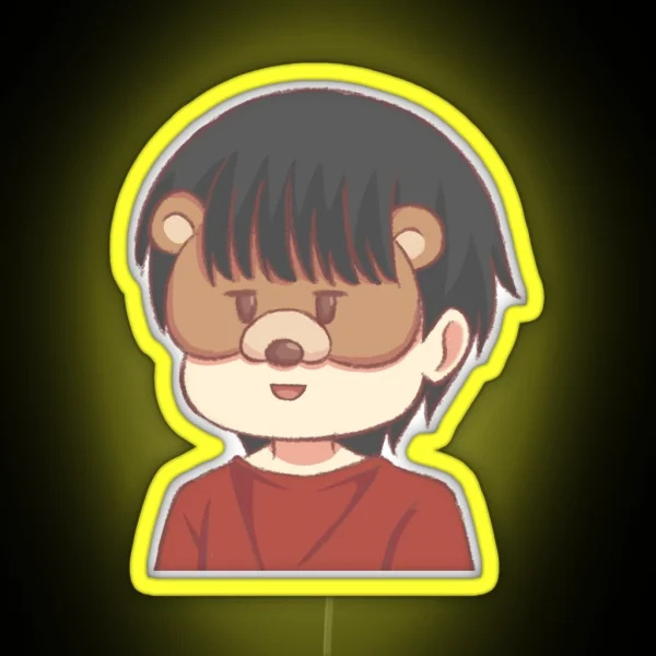Haha Chibi RGB Neon Sign