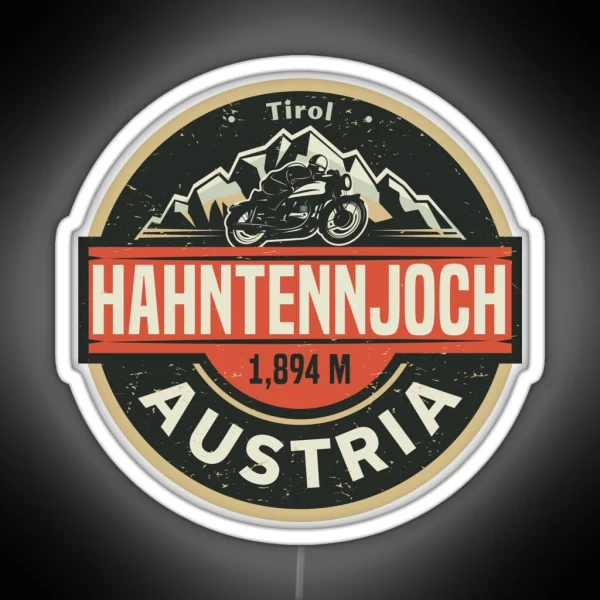 Hahntennjoch High Mountain Pass RGB Neon Sign