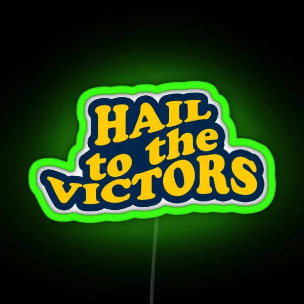 Hail To The Victors RGB Neon Sign