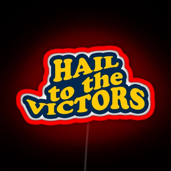 Hail To The Victors RGB Neon Sign