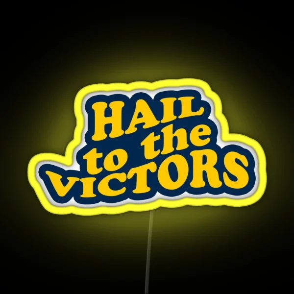 Hail To The Victors RGB Neon Sign