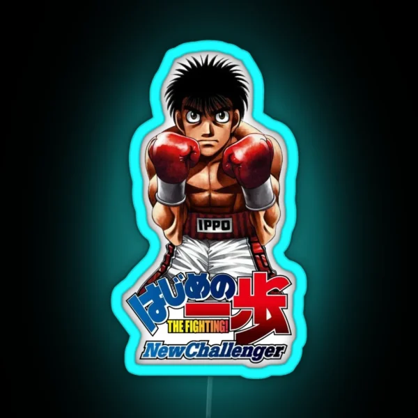 Hajime No Ippo New Challenger For The Real Fan RGB Neon Sign