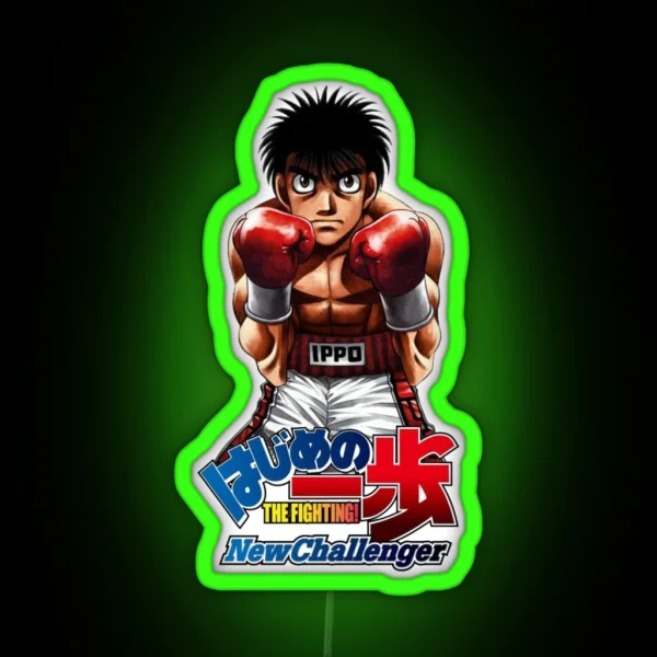 Hajime No Ippo New Challenger For The Real Fan RGB Neon Sign
