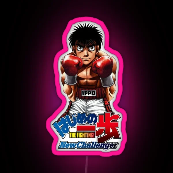 Hajime No Ippo New Challenger For The Real Fan RGB Neon Sign