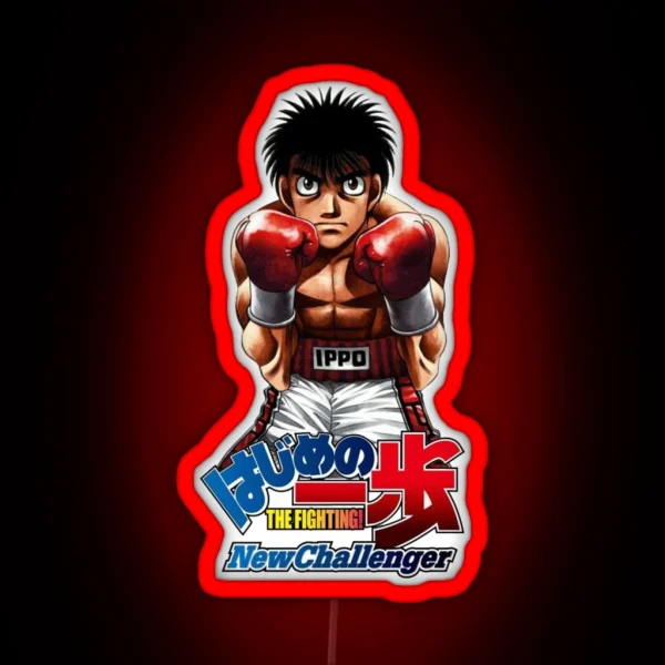 Hajime No Ippo New Challenger For The Real Fan RGB Neon Sign