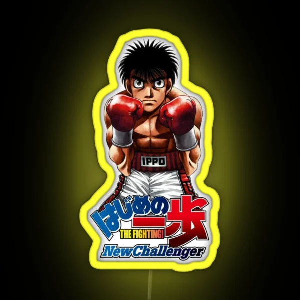 Hajime No Ippo New Challenger For The Real Fan RGB Neon Sign