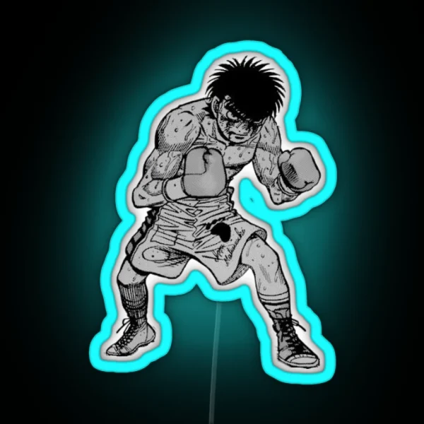 Hajime No Ippo Stance RGB Neon Sign