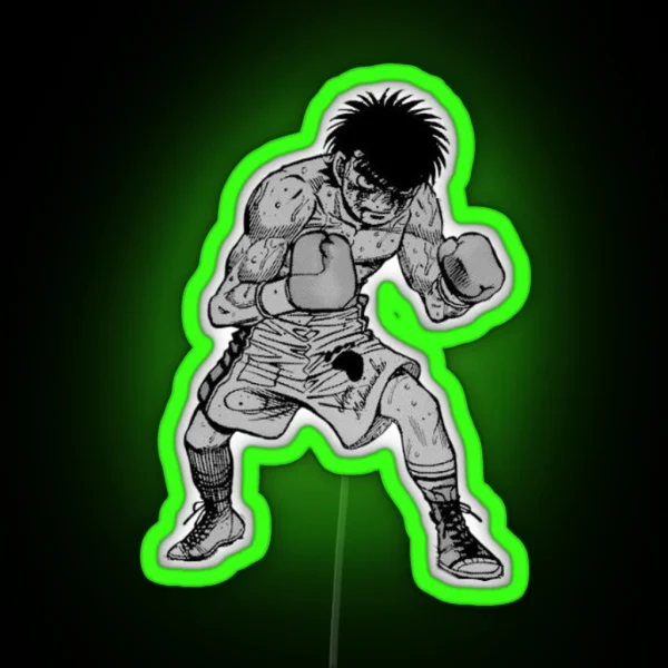 Hajime No Ippo Stance RGB Neon Sign