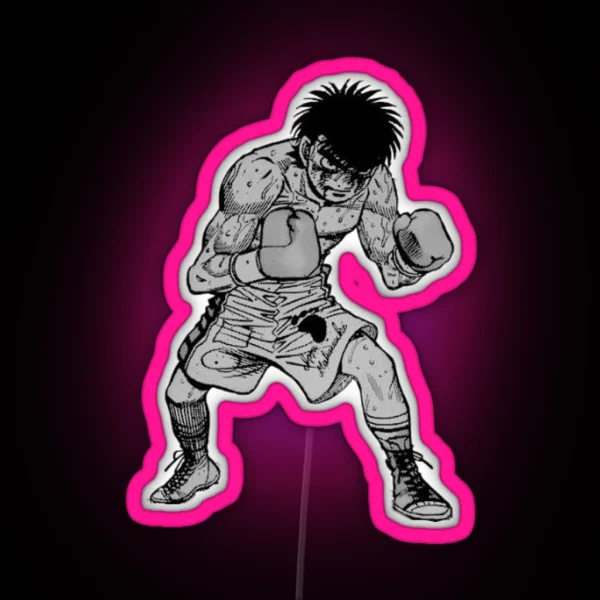 Hajime No Ippo Stance RGB Neon Sign