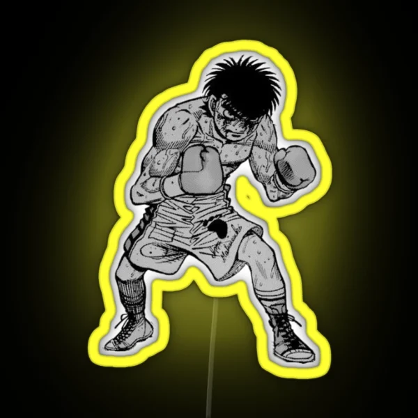 Hajime No Ippo Stance RGB Neon Sign
