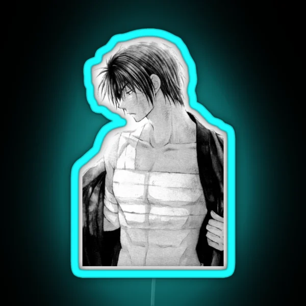 Hak Akatsuki No Yona Black And White RGB Neon Sign
