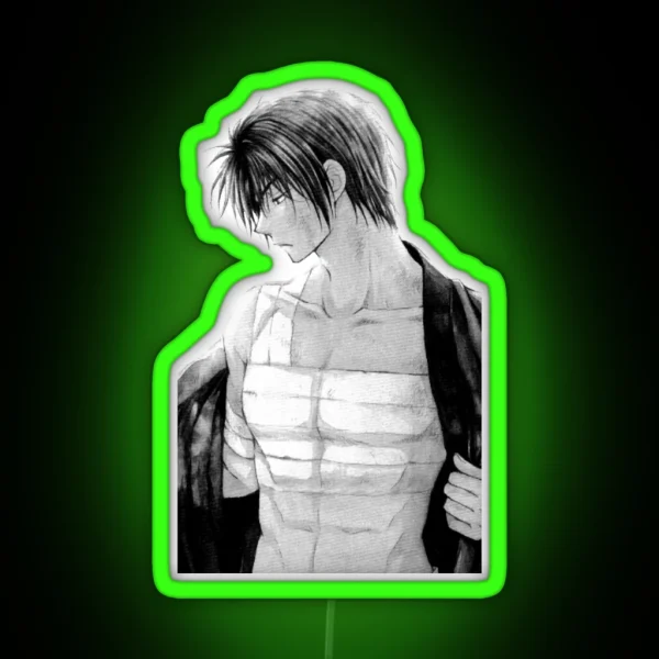 Hak Akatsuki No Yona Black And White RGB Neon Sign