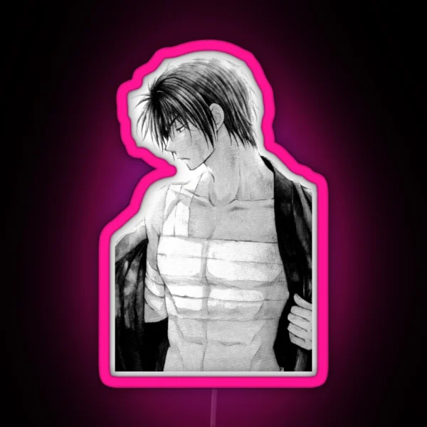 Hak Akatsuki No Yona Black And White RGB Neon Sign