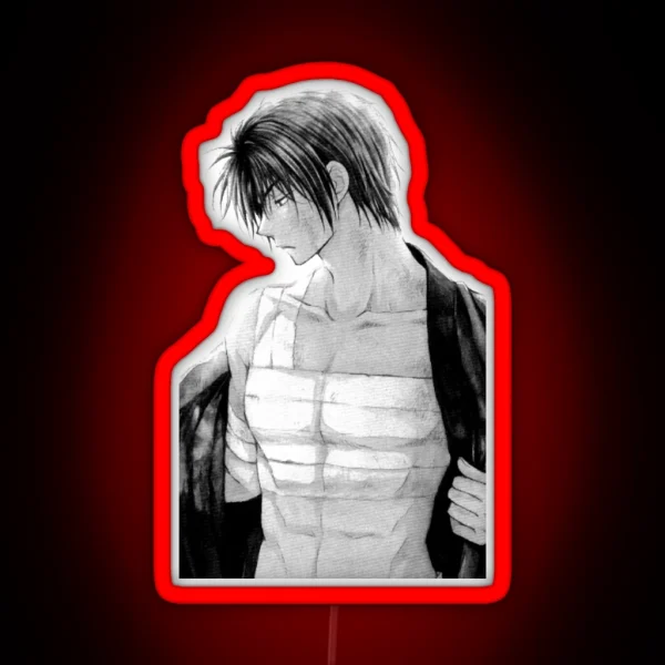 Hak Akatsuki No Yona Black And White RGB Neon Sign