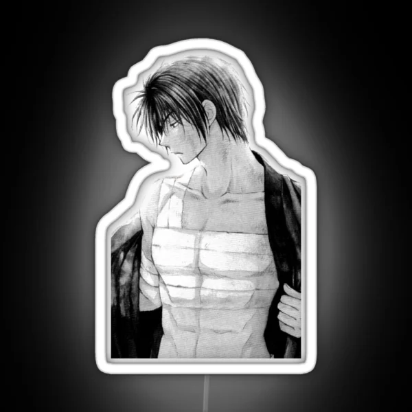Hak Akatsuki No Yona Black And White RGB Neon Sign