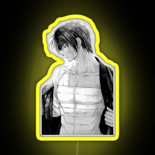 Hak Akatsuki No Yona Black And White RGB Neon Sign