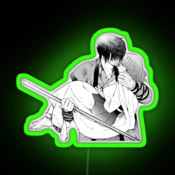 Hak Carrying Yona Manga RGB Neon Sign