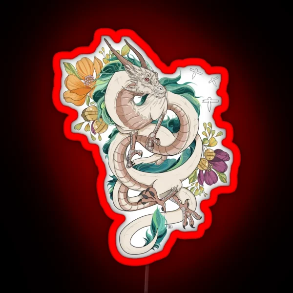 Haku Spirited Away RGB Neon Sign
