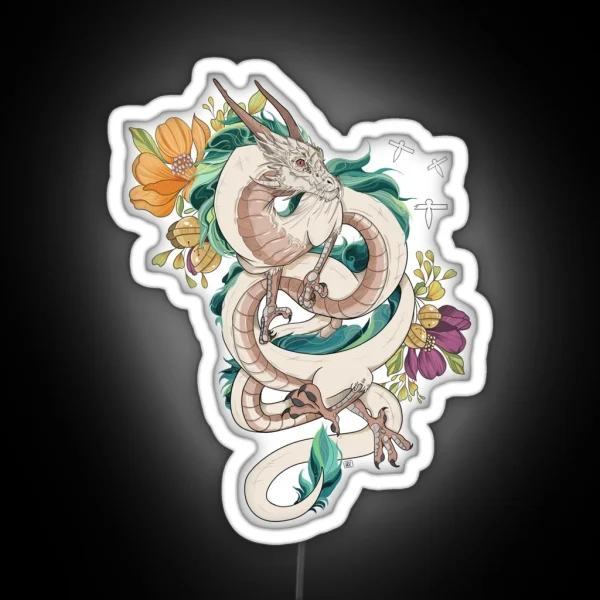 Haku Spirited Away RGB Neon Sign