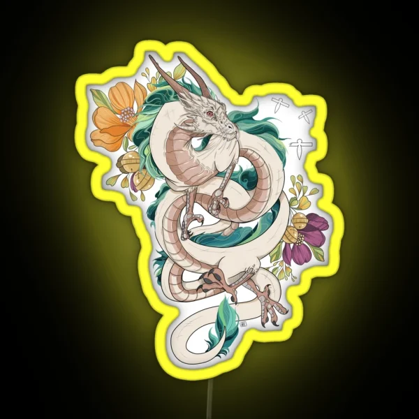 Haku Spirited Away RGB Neon Sign