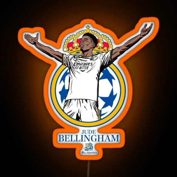 Hala Madrid Bellingham RGB Neon Sign