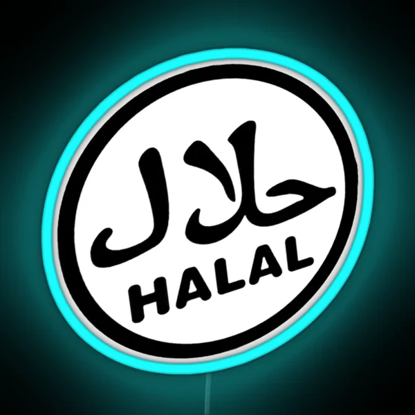 Halal Certified Logo RGB Neon Sign