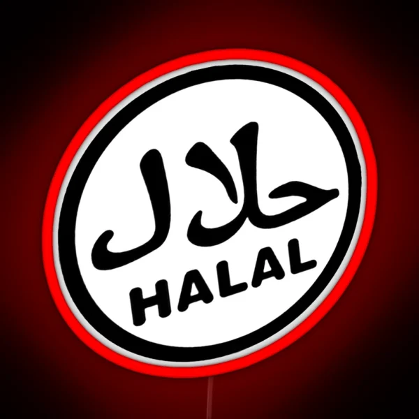 Halal Certified Logo RGB Neon Sign