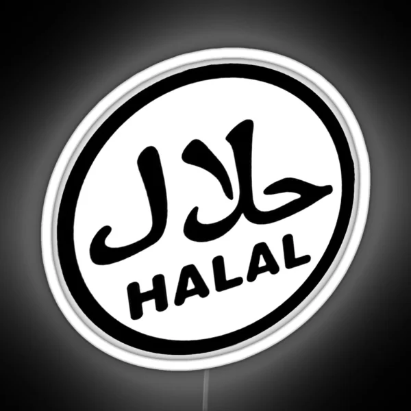 Halal Certified Logo RGB Neon Sign