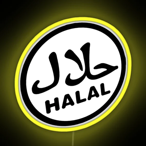 Halal Certified Logo RGB Neon Sign