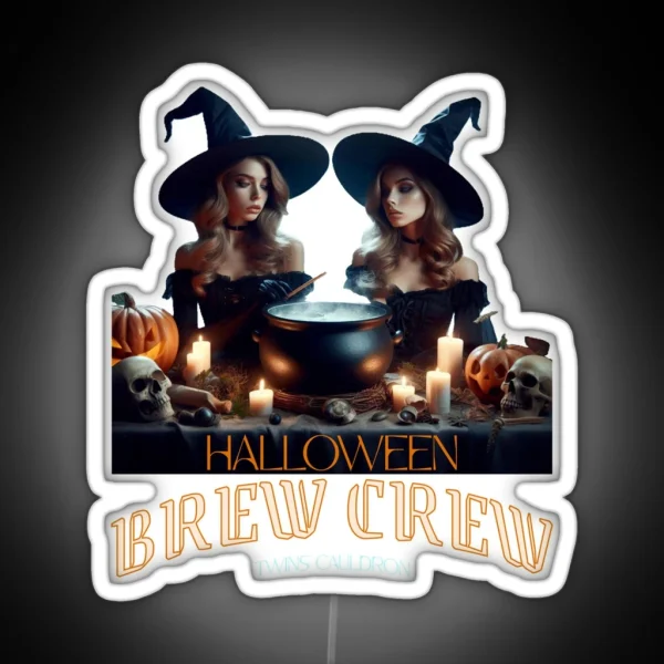 HALLOWEEN BREW CREW RGB Neon Sign