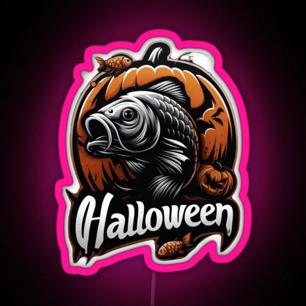 Halloween Carp RGB Neon Sign