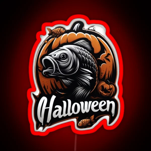 Halloween Carp RGB Neon Sign