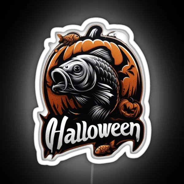 Halloween Carp RGB Neon Sign