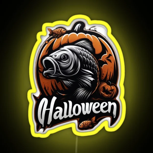 Halloween Carp RGB Neon Sign