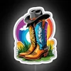 Halloween Cowboy Boots RGB Neon Sign - Image 4