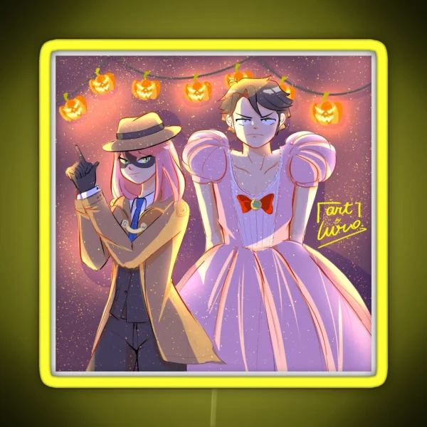 Halloween Party RGB Neon Sign