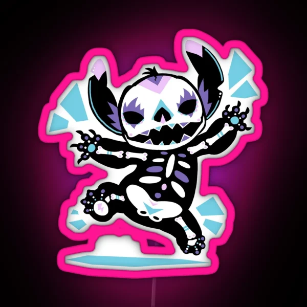 Halloween Stitch RGB Neon Sign
