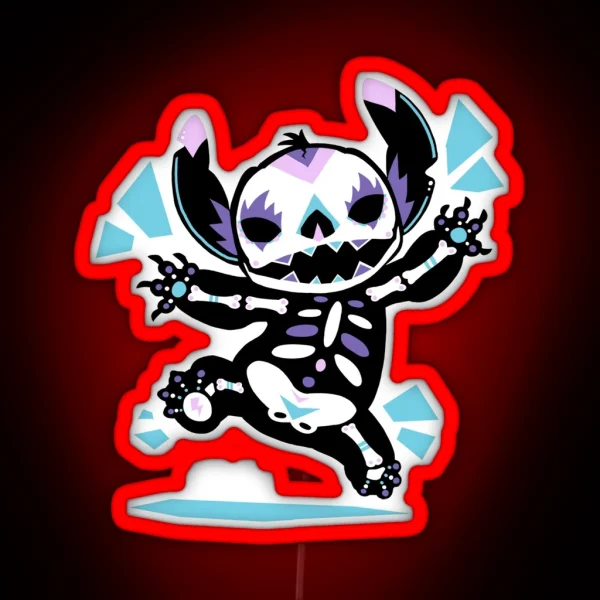 Halloween Stitch RGB Neon Sign
