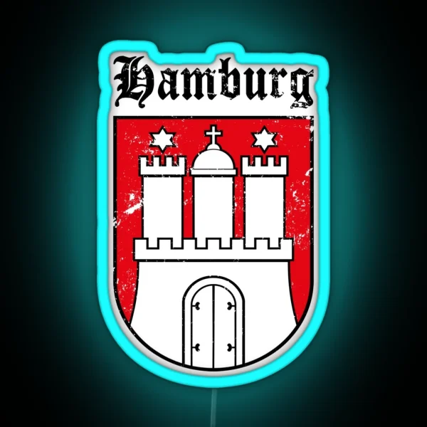 Hamburg Wappen RGB Neon Sign