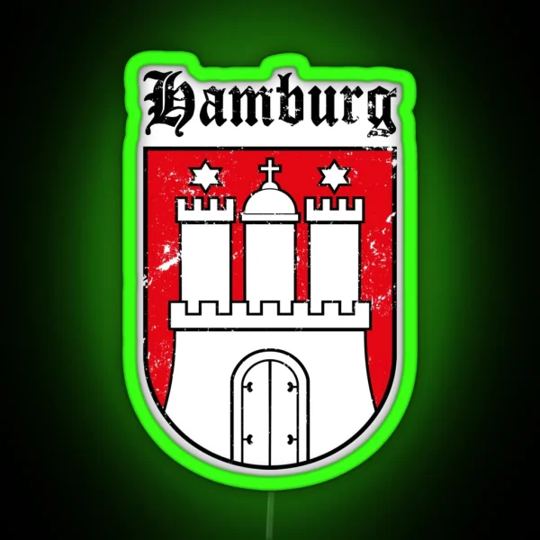 Hamburg Wappen RGB Neon Sign