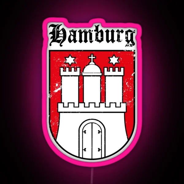 Hamburg Wappen RGB Neon Sign