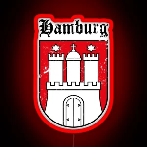 Hamburg Wappen RGB Neon Sign