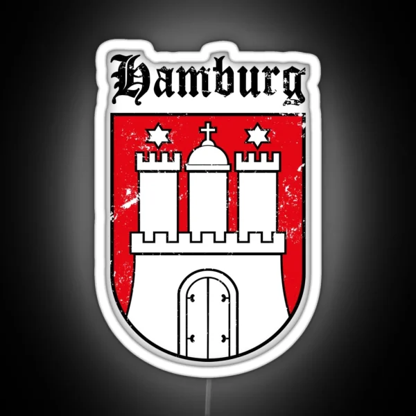 Hamburg Wappen RGB Neon Sign
