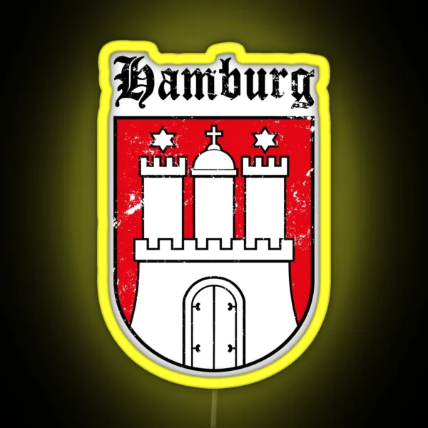 Hamburg Wappen RGB Neon Sign