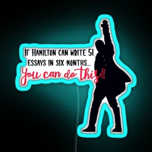 Hamilton 51 Essays RGB Neon Sign