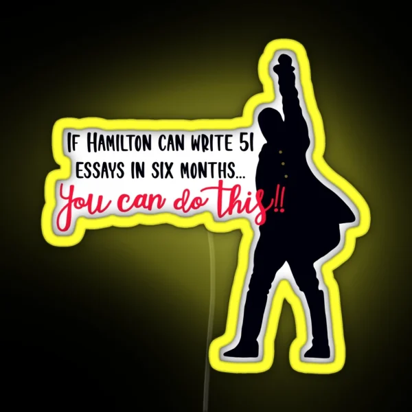 Hamilton 51 Essays RGB Neon Sign