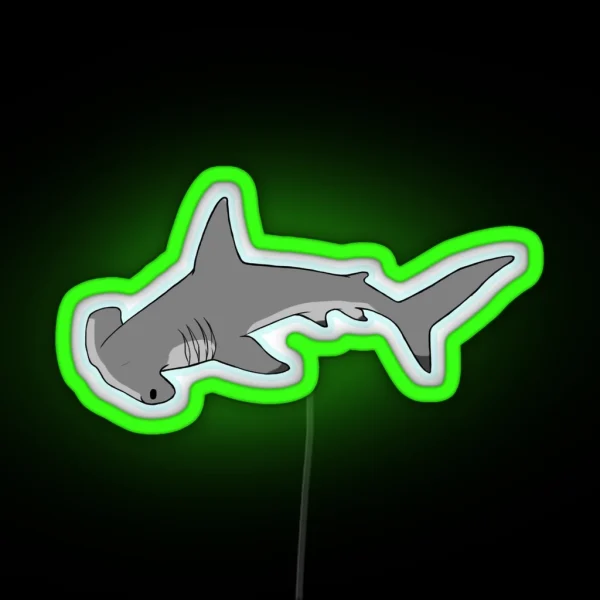 Hammerhead Shark Hammerhead Shark RGB Neon Sign