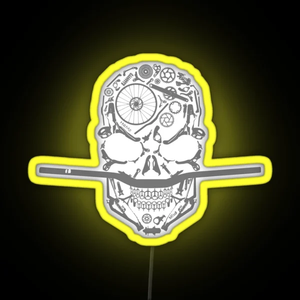 Hamo Grey Mountain Biking Skulls New Zealand Led RGB Neon Sign