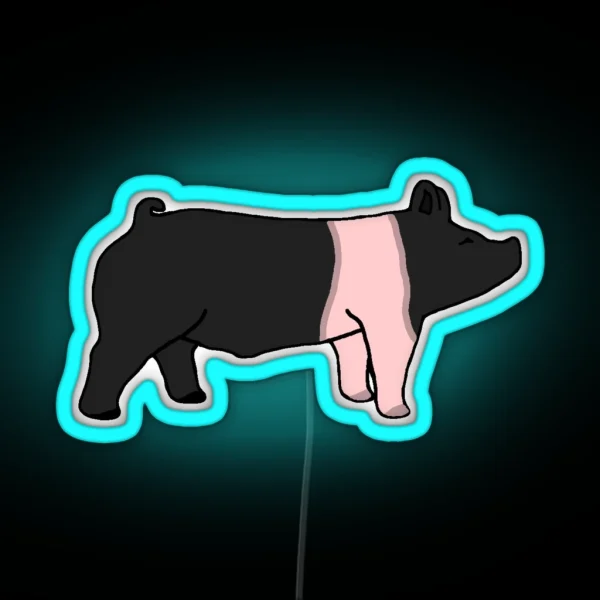 Hampshire Hog RGB Neon Sign