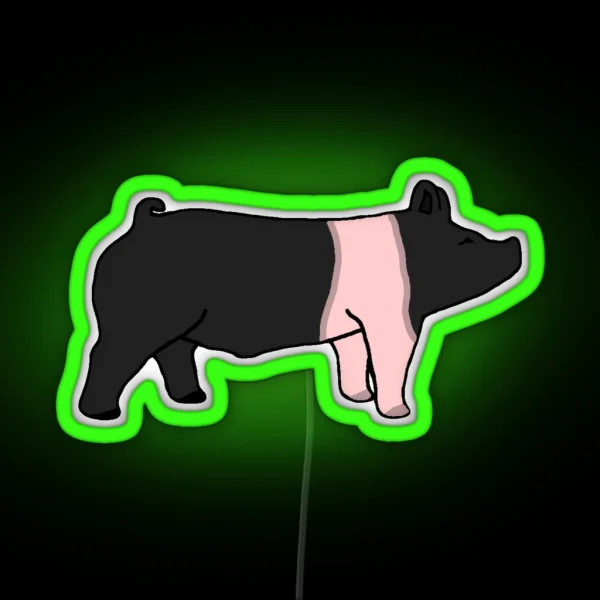 Hampshire Hog RGB Neon Sign